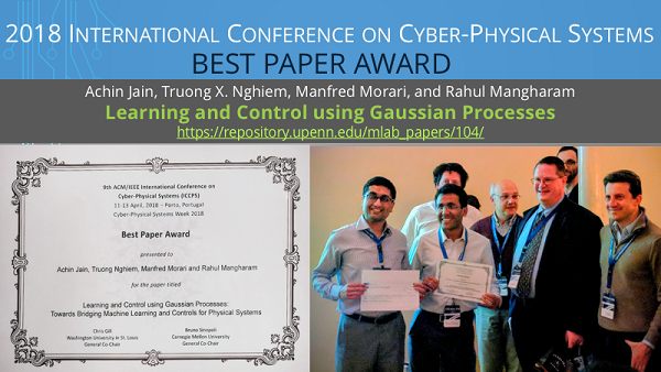 ICCPS 2018 Best Paper Award